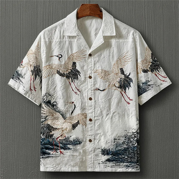 Weliri Flying Crane Summer Shirt