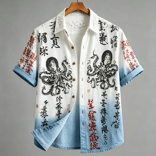 Weliri Octopus Graphic Summer Shirt