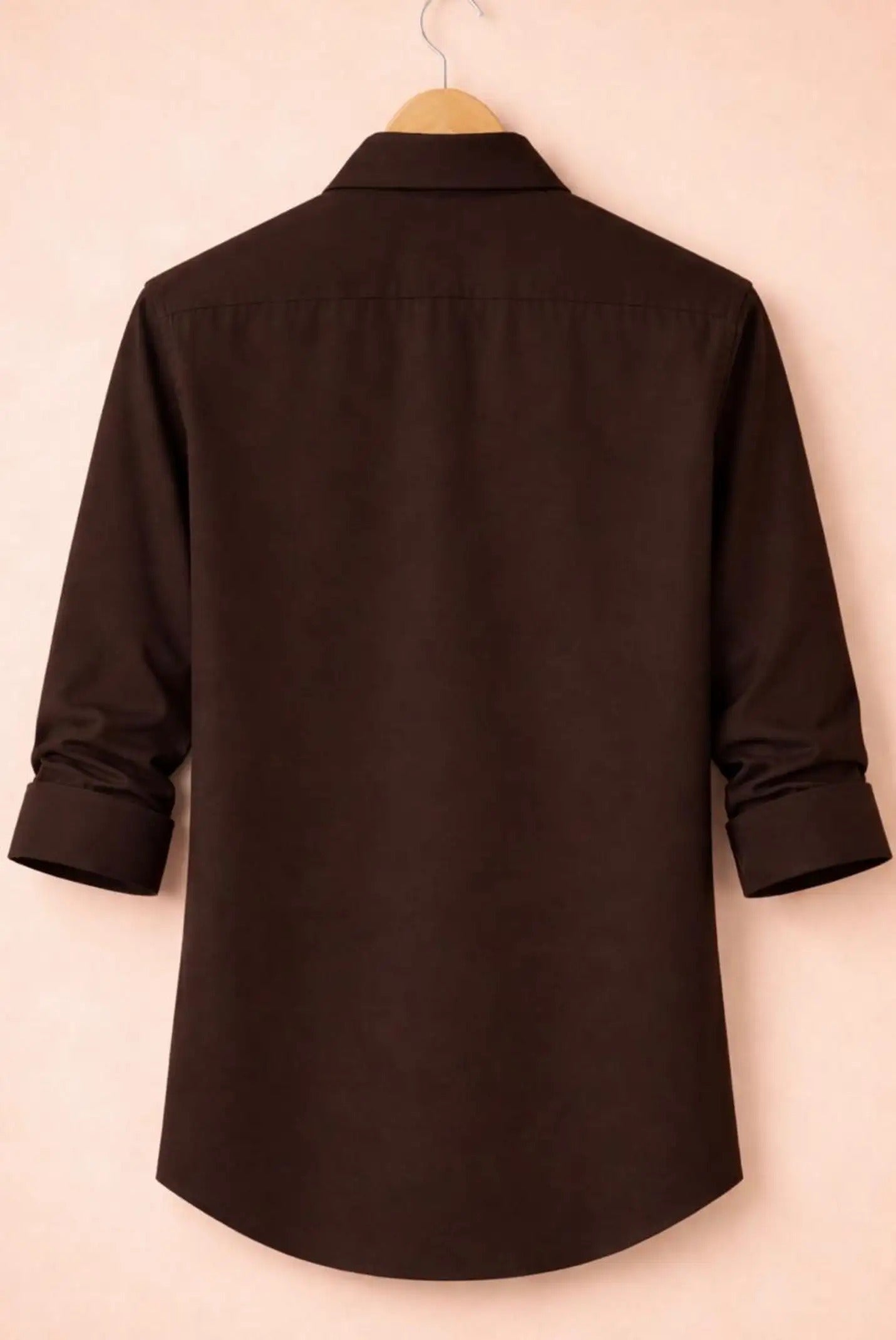 Premium Dark Brown Formal Shirt for Men | Zibilo